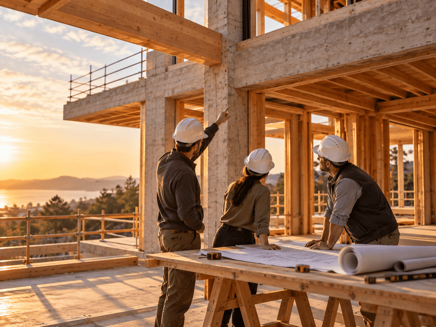 Construction Management study from Ovie Studio